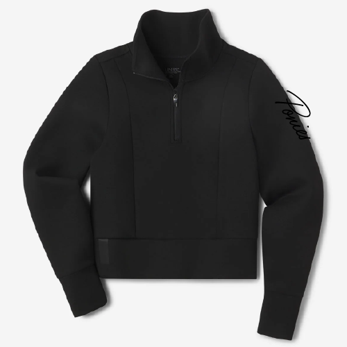 UNRL <Ponies24crest> 1/2 Zip cropped