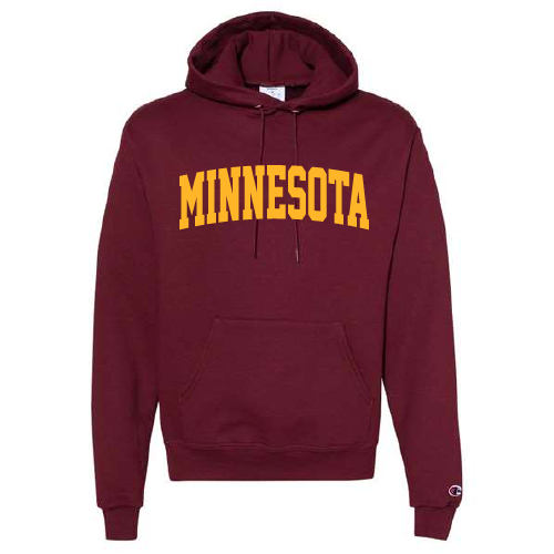 Minnesota Arch Unisex Screen Print Hooded Sweatshirt