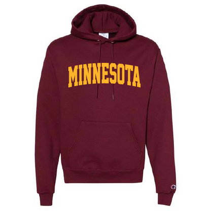 Minnesota Arch Unisex Screen Print Hooded Sweatshirt